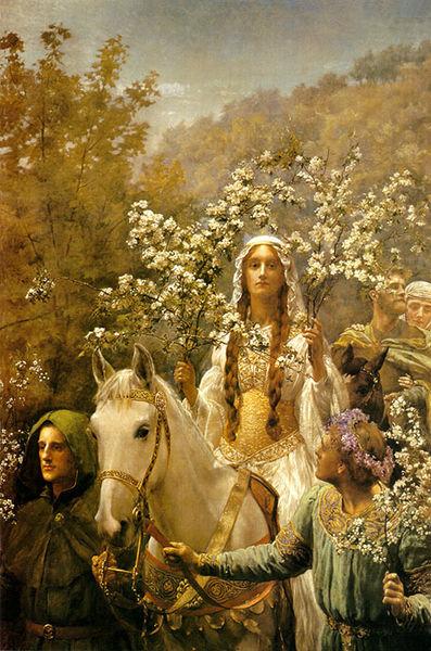 John Maler Collier Queen Guinevre's Maying china oil painting image